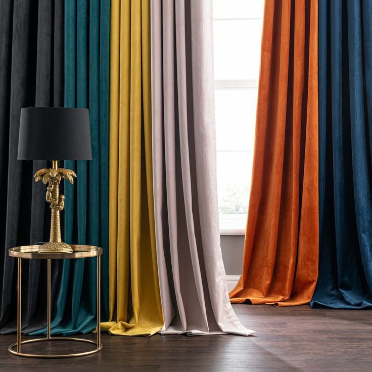 Velvet Curtains Fabric